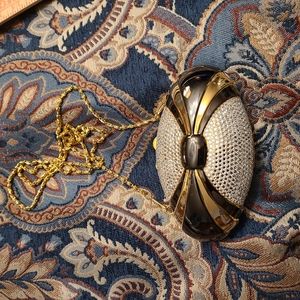Embellished Crystal and Metalic Purse
